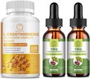 Cápsulas Complexos de Cogumelos L-ergotioneína & TMG (Trimetilglicina)