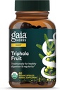 Gaia Herbs Triphala Fruit - Suporta Saúde Digestiva - Limpa suavemente o seu sistema* - com Amla Fruit, Belleric Myrobalan, e Chebulic Myrobalan - 60 Cápsulas Vegan (fornecimento de 30 dias)