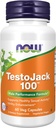 NOW Foods Supplements, TestoJackTM 100 com LJ100®, um potente extrato padronizado de Tongkat Ali (Eurycoma longifolia), Tribulus e ZMA®, 60 Cápsulas Veg