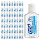 Purell Advanced Hand Sanitizer Gel refrescante, limpa cheiro, 1 fl oz Travel Tamanho Flip-Cap Garrafa (Pack de 72) - 3901-72-CMR