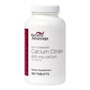 Vantagem bariátrica Citrato de cálcio não mastigável - para pacientes de cirurgia bariátrica - 600 mg de cálcio por serviço com vitamina D3 - Suplementos minerais - 180 comprimidos
