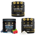 HRDWRK - 100 Servings Keto Electrolytes Pó Hidratação de Açúcar Grátis - Electrolyte Pó para aumentar a resistência e reduzir a fadiga com eletrólitos Suplemento (Desflavored Set de 2 & Blue Razz)