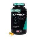 JYM Supplement Science Omega JYM Fish Oil 2800mg, alta potência Omega 3, EPA, DHA, DPA para o cérebro, coração e suporte conjunto 120 géis macios