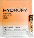 Hydrofy Hydrogen Water + Electrolytes Drink Mix H2 Hydration Packets with Molecular Hydrogen, Sodium, Potássio, Magnésio, Cálcio e Minerals .