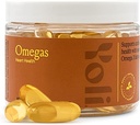 Yoli® - Ómega - Óleo de peixe Suplemento Omega 3 com vitamina D3 - Cápsulas de óleo de peixe com EPA e DHA Ómega 3 ácidos gordos para apoio à saúde do coração