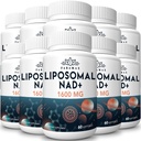1600 mg Suplemento NAD lipossómico, 98% Suplemento NAD+ puro, Absorção Superior, Alternativa à Nicotinamida Riboside ou NADH para aumentar NAD+ para defesa do envelhecimento, energia, longevidade, 600 Softgels