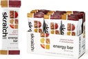 SKRATCH LABS Energy Bar □ Manteiga de amendoim + Morangos (12 pacotes) □ Lanchonete saudável baseado em plantas □ Açúcar baixo - 5g de proteína não-gmo, sem glúten, sem soja, vegan, kosher