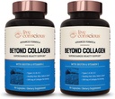 Live Conscious Beyond Collagen Multi Colágeno Cápsulas - Tipos I, II, III, V & X .; Mistura Hidrolisada com Biotina e Vitamina C para Cabelo, Pele, Pregos 90 Cápsulas (2-Pack)