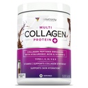 Multi colagénio Peptídeos Pó para Mulheres - Hidrolisado Chocolate Colágeno Pó para Mulheres com Tipos I II III V & X Vitamina C & Ácido Hialurónico para Pele de Cabelo e unhas (Chocolate) - 30 Servings