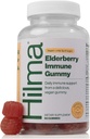 Hilma Elderberry Gummies Formulado com Vitamina C & Zinco, Natural, Vegan, Ingredientes clinicamente comprovados, Suplemento de suporte imunológico mais antioxidantes,Natural Berry Flavor (60 Gummies)