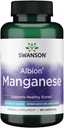 Swanson Albion Glicinato de Manganês Quelado 40 Milligrams 180 Cápsulas