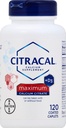 Citracal Max Tamanho 120ct Citracal Citrato de Cálcio com Vitamina D Conde de Caplets Revestidos Máximos 120