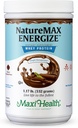 NatureMax EnergizeTM Whey Protein Powder- Energia Suporte Reposição de Refeição - 20g Protein Per Serving - Natural Chocolate Flavor - Kosher Dairy Vitamina - 1,17lb