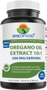 Óleo de Orégano de Brieofood 10:1 Extrato 500 mg por serviço - Contém naturalmente Carvacrol - Função Imune saudável - 180 Softgels