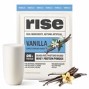 Rise Grass-Fed Whey Protein Powder - Vanilla 25g Protein No Artificial Flavors, Cores, ou Conservatives - Livre de açúcar, sem glúten, sem soja (Single Serving, 1 pacote)
