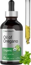 Horbäach Óleo Orgânico de Orégano Drops 4 fl oz Líquido Vegan □ Não-GMO, Gluten Free