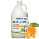 Puro Aloe Vera gel potável - laranja Tangerina saborosa - frio-processado Filet interno - de folhas frescas orgânicas do Texas - para alívio da azia - Reflux ácido - 64 fl oz