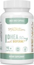 Equilíbrio de Hormônios e Energia de suporte DHEA 50mg; Fornecimento de 3 meses; Suplemento de suporte de envelhecimento saudável para mulheres e homens; Sem glúten, Vegetariano, Não-GMO, Terceira parte testado; 90 cápsulas por garrafa