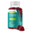 Viteey Gummies Probiótico com Prebióticos – Gut Suplementos de Saúde para a Saúde Digestiva – 2 bilhões UFCs – Vegan, Gluten-Free – 60 Contagem