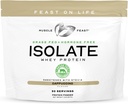 Festividade muscular Whey Feed Protein Isolate, Todos Natural Hormônio Pasture Free Criado, Whey Isolate Protein Pó para homens e mulheres, Limpo, sem glúten, Delicious Isolate Protein - Cappuccino, 2lb