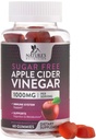 Pastilhas de vinagre de maçã para perda de peso 1000mg - Vegan Pastilha de vinagre de maçã para Detox & Cleanse, Pills Suplemento ACV, Vitamina B12, Gummy ACV livre de açúcar, Não-GMO, Nutrição da natureza - 60 chicletes