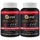 Qunol Ultra CoQ10 100mg 3X melhor absorção Patented Water and Fat Solúvel Natural Supplement Form Coenzima Q10 Antioxidante para Pacotes de Saúde do Coração Softgels, 120 Contagem