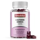 L Glutamina 1000mg Gummies - Apoio muscular & Imune, Suplemento de Ácido Amino com Glicinato de Magnésio, Vegan & Non-GMO, Sem glúten (60 Contagem)