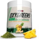 EHP Labs OxyGreens Super Greens Pó - espirulina e chlorela Superalimento, suco verde em pó e verde Suplementos com fibra prebiótica, antioxidantes e suporte de imunidade, 30 Serve (Pineapple)