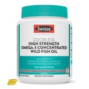 Swisse Wild Fish Oil Omega 3 Suplementos para Mulheres e Homens EPA DHA Fish Oil Supplements - Ajuda a apoiar a saúde do cérebro, olho e coração