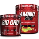 Amplificador de síntese de proteína iSatori Bio-GRO - Sem sabor (60 Servings) & iSatori Amino-GRO BCAA Powder - Limonada geada (30 Servings)