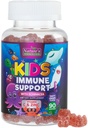 Kids Imune Supply Supplement Gummies - Vitaminas C, Zinco e Echinacea para Crianças Immunity Support, Idades 4 e para cima, Natural sabor Berry, Não-GMO, Gluten-Free & Vegan - 90 Gummies