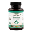 USDA Organic Spirulina Cápsulas - 100% Puro Vegan Supplement, Non-GMO, Gluten-Free, Chemical-Free, (120)