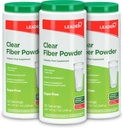 LEADER Supplement de fibra prebiótica em pó, 186 Servings, 100% Natural Trigo Dextrina em pó de fibra diária para a saúde digestiva, sem açúcar, transparente e sem sabor, sem glúten, sem sabor, 8.7 OZ, (3 pacote)