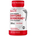 Fusões da natureza Suplemento de dihidroberberina 200mg 60 Cápsulas - com Ceilão Canela, 5X mais eficaz do que Berberina regular HCL - Nutri Suplementos