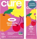 Hidratação cura - Mix bebida eletrolyte para crianças - Reidratação fórmula pediátrica baseada em plantas - Não adicionado açúcar, FSA-HSA, Não-GMO, Sem glúten, Sem sabores artificiais - Caixa de 6 pacotes - Fruit Punch