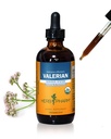 Herb Pharm Certified Organic Valerian Raiz Extrato Líquido para Relaxação e sono tranquilo, Álcool de cana orgânico, 4 onça