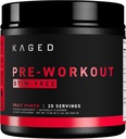 Kaged Estimulante livre pré-treino em pó Punch de fruta pré-retorno formulado com creatina, Beta Alanine No Jitters 20 Servings