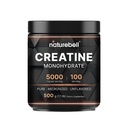 NatureBell Creatine Monohidrato Pó - 500g - Pó Micronizado - Entrega 5.000mg Creatina por serviço - Suporte pré-treino ou pós-treino* - Vegan & Keto Friendly - Sem sabor