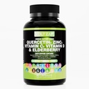 Quercetin Zinc Vitamina D Suplemento Quercetin 1000mg Zinc 50mg Vitamina C 1000mg Vitamina D 5000 UI Bromelain Elderberry Sea Moss para Adultos