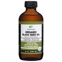 Óleo de Sementes Negras Orgânicas - USDA Garrafa de vidro prensada a frio Mais de 1,5% Thymoquinone 3X força Turkey Black Cumin Nigella Sativa non-GMO 100% Puro óleo de semente preta (8 oz garrafa de vidro)