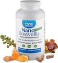 One Planet Nutrition Nano Boswellia 500 mg Cápsulas Veggie (120 Servings), Boswellia serrata Resin, Suporta função cognitiva para a saúde do cérebro, Não-GMO, Vegan, Gluten-Free