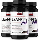 Força Fator LeanFire PM, pílulas de perda de peso para mulheres e homens, queimador de gordura e overnight perda de peso pílulas para queimar gordura, aumentar o metabolismo, e melhorar o sono para resultados incríveis, 60 contagem (Pacote de 3)