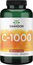 Swanson Vitamina C w/Rose HIPS - Suplemento de ervas que promove a saúde da pele, saúde do coração e sistema imunológico Suporte - Fórmula Natural que promove a proteção e bem-estar - (90 Cápsulas, 1000mg cada)