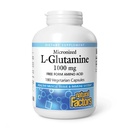 Fatores Naturais, L-Glutamina micronizada 1000 mg, Suporta Músculos e Função Imune, 180 Cápsulas