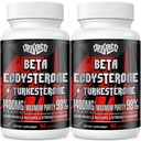1400mg Beta Ecdysterona e Turkesterone Suplementos, Maximizado 98% Beta Ecdysterona & 20% Turkesterone Extrato para Massa Mússica, Força, Síntese Proteica, 120 Cápsulas