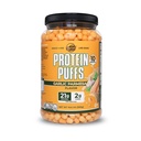 Puffs de proteína de picos gêmeos - (parmesão garlic), Keto Friendly, Snack baixo do carboidrato (300g, 21g de proteína, 2g de carboidratos líquidos, alta proteína, saudável crocante snack)