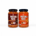 Pacote de variedades de Puffs de proteína de picos gêmeos (Nacho Cheese & Mesquite Churrasco) – Keto Friendly, Lanche baixo carboidrato (300g cada), 21g de proteína, 2g de carboidratos líquidos, Lanche crocante de alta proteína
