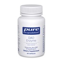 Encapsulamentos puros DAO Enzima - Histamina Discriminação Suplemento de suporte * - Desconforto digestivo fácil e sensibilidade da pele * - Suplemento de saúde livre de alergénio - 60 Cápsulas