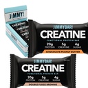 Jimmybar! Creatina Protein Bar - 5g de Creatina Mono-hidratada + 20g Protein - Alta proteína Snack - Suporta Crescimento muscular, Força e Recuperação - Real Food Energy Bar para Atletas 6 Chocolate Manteiga de amendoim + 6 Fudge Brownie Variety Pack (12 bars)