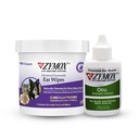 PET KING BRANDS ZYMOX Enzimatic Ear Wipes & Otic Solution Hidrocortisona Grátis para Cães e Gatos - Pacote de Produto - para Sujo, Waxy, Orelhas Fedorentas e Para Aliviar Infecções, 100 Count Wipes & 1,25oz Frasco